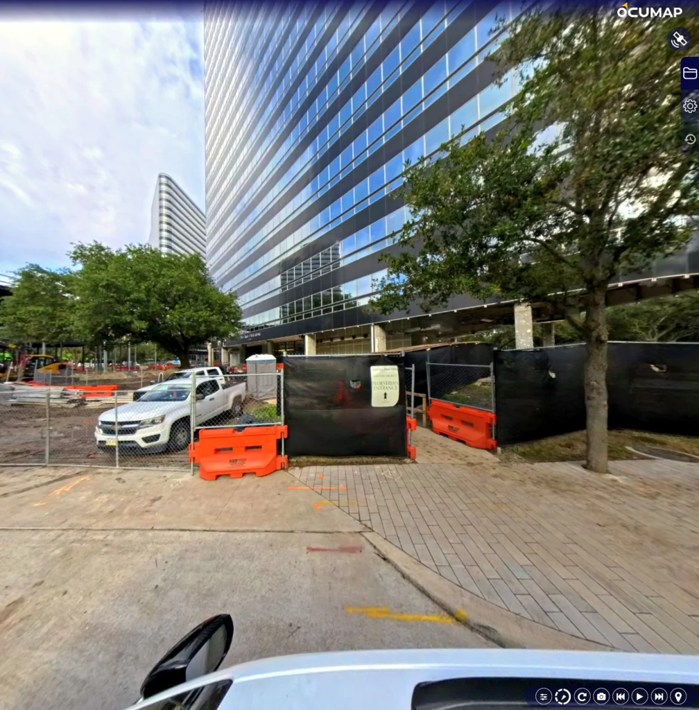 Construction site photo documentation and historical comparison